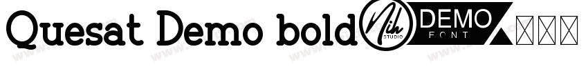 Quesat Demo bold字体转换 Quesat Demo bold字体转换